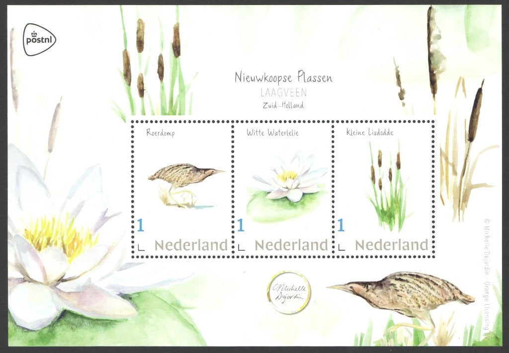 Postzegels Natuur Zuid-Holland: Nieuwkoopse Plassen, Ophalen of Verzenden, Na 1940, Postfris