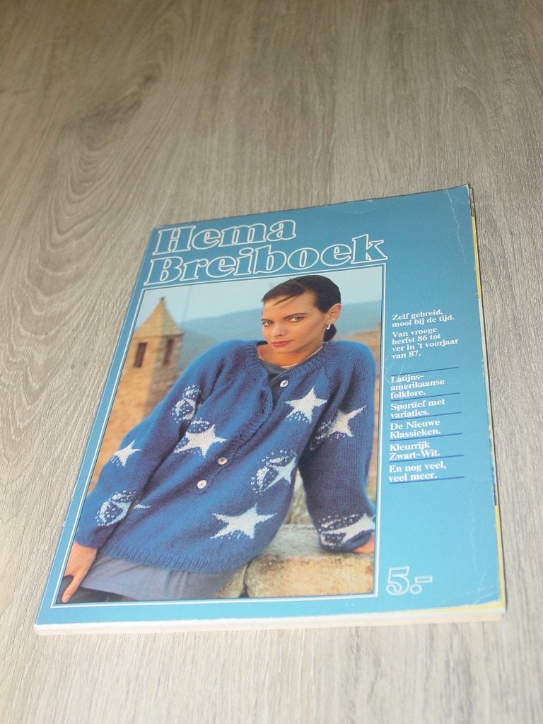 Hema Breiboek 1986/1987, Hobby en Vrije tijd, Ophalen of Verzenden, Gebruikt, Breien, Patroon of Boek