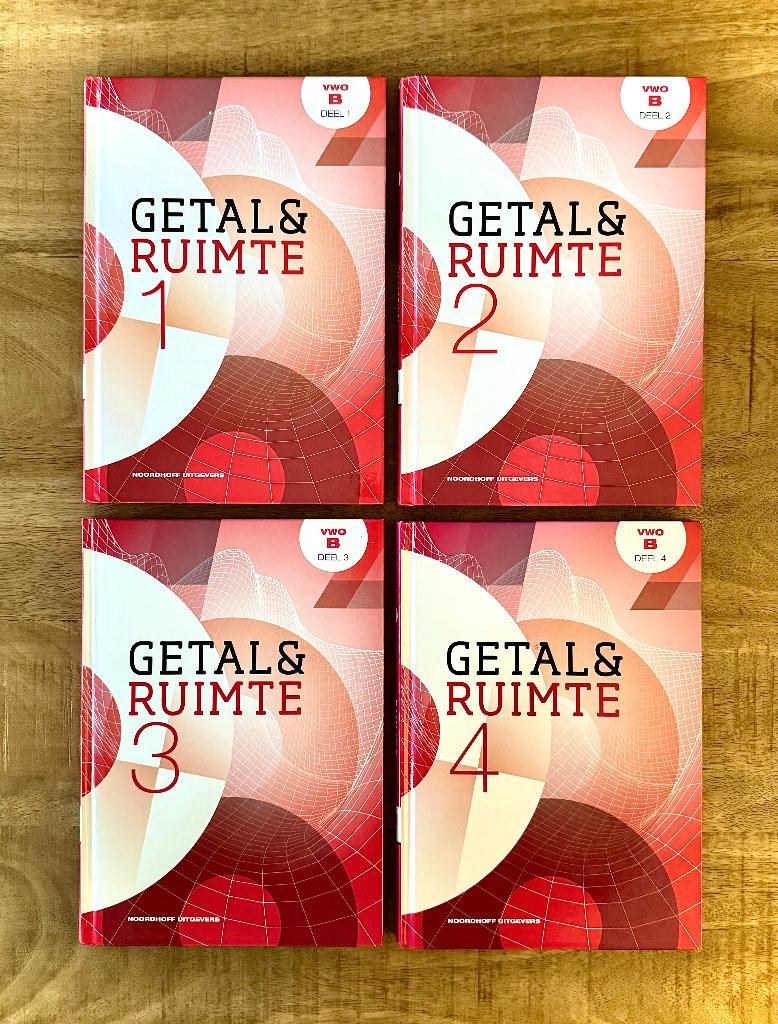 Getal & Ruimte VWO B Deel 1, 2, 3, 4 + Uitwerkingen. Ed 11, VWO, Ophalen of Verzenden, Zo goed als nieuw, Wiskunde B