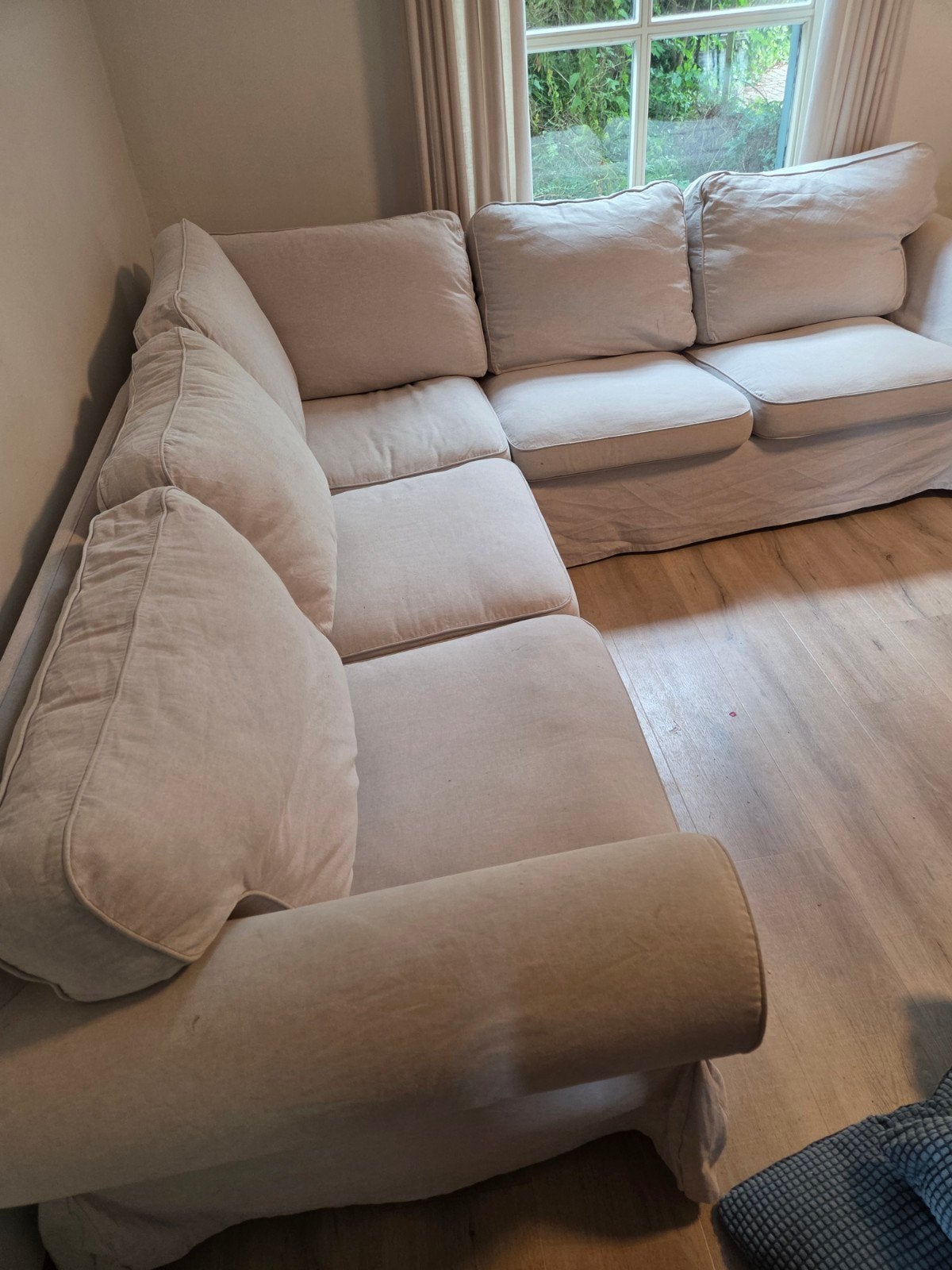 IKEA Ektorp Hoekbank, Huis en Inrichting, Ophalen, Zo goed als nieuw, Stof, IKEA