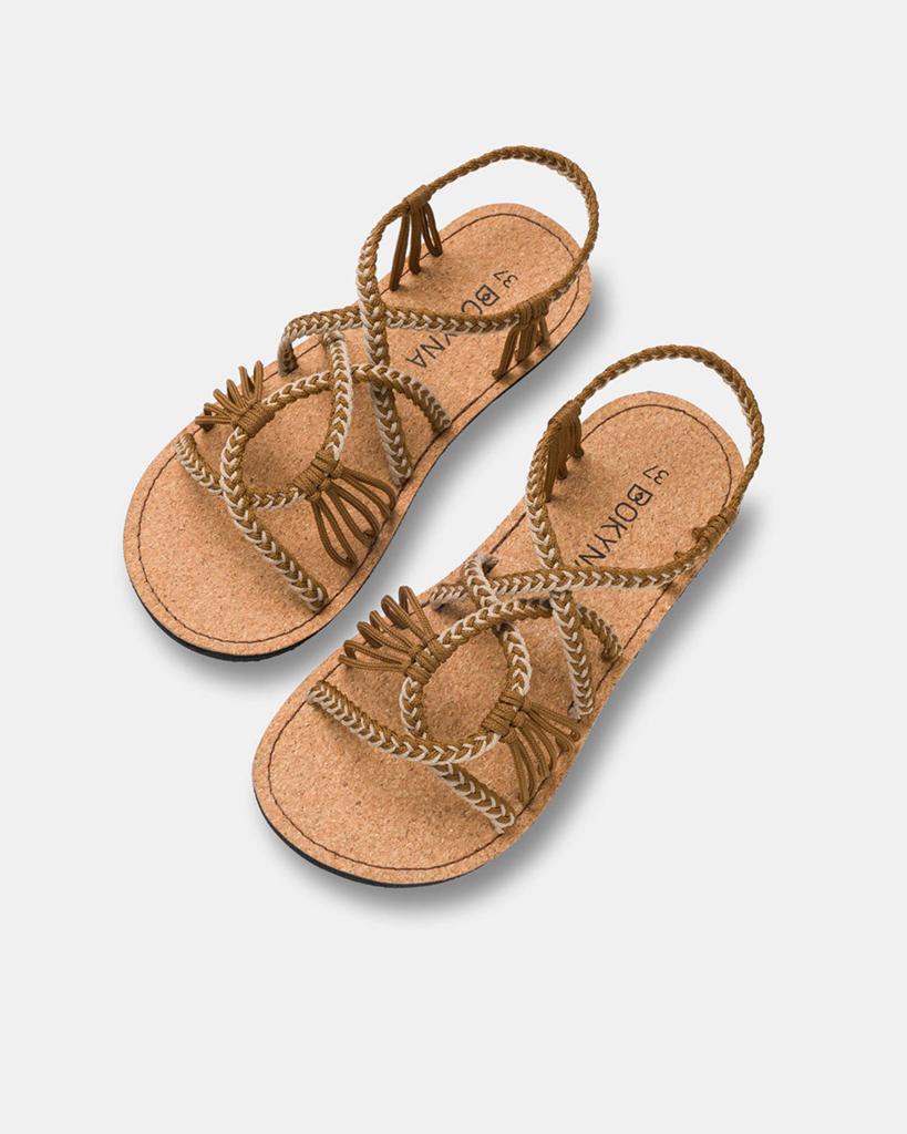 Bokyna barefoot Sandalen Maat 40 breed, Kleding | Dames, Schoenen, Ophalen, Zo goed als nieuw, Bruin, Sandalen of Muiltjes