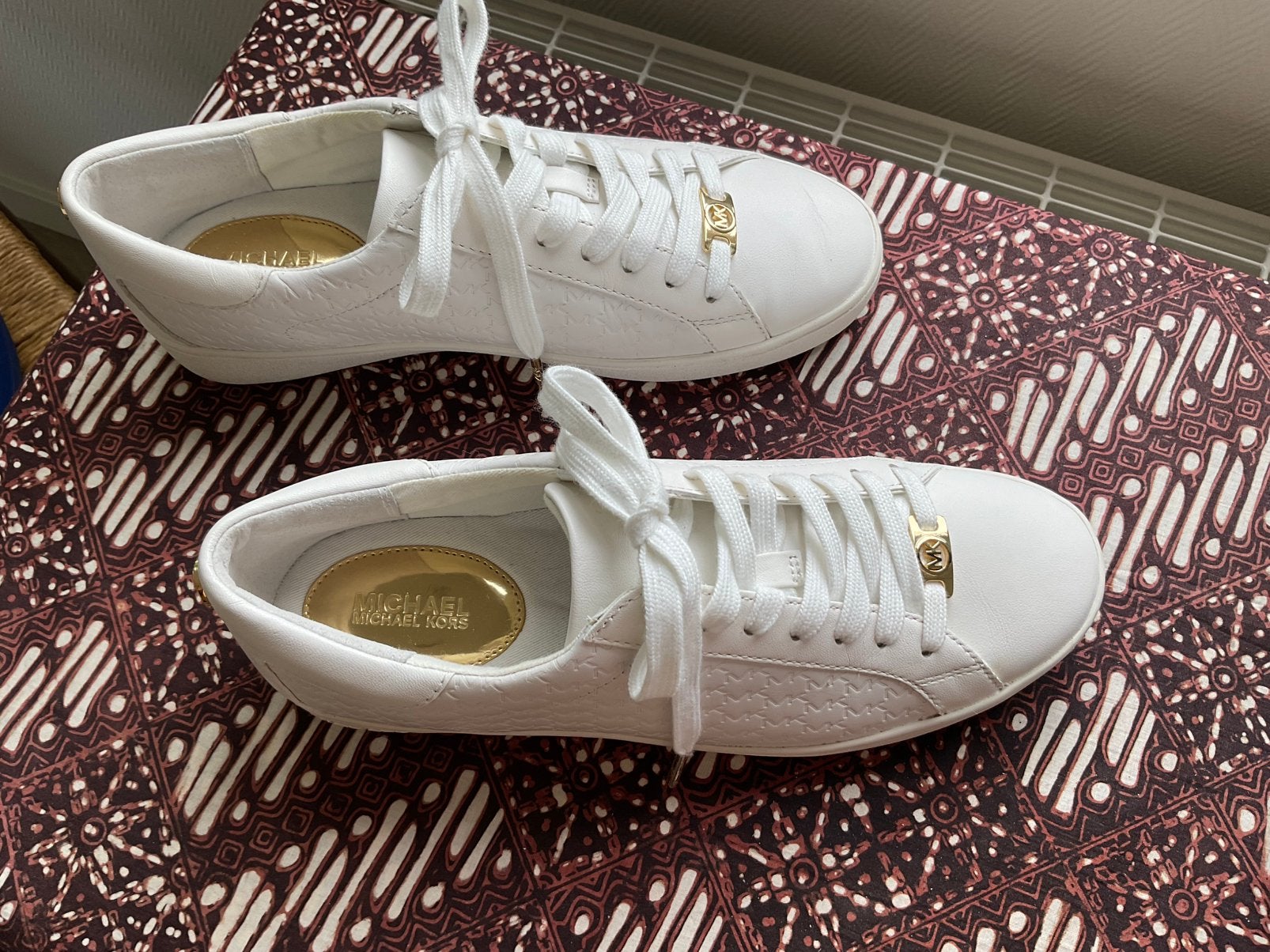 Michael Kors Colby Sneaker maat 38,5, Kleding | Dames, Schoenen, Zo goed als nieuw, Sneakers of Gympen, Wit, Ophalen of Verzenden