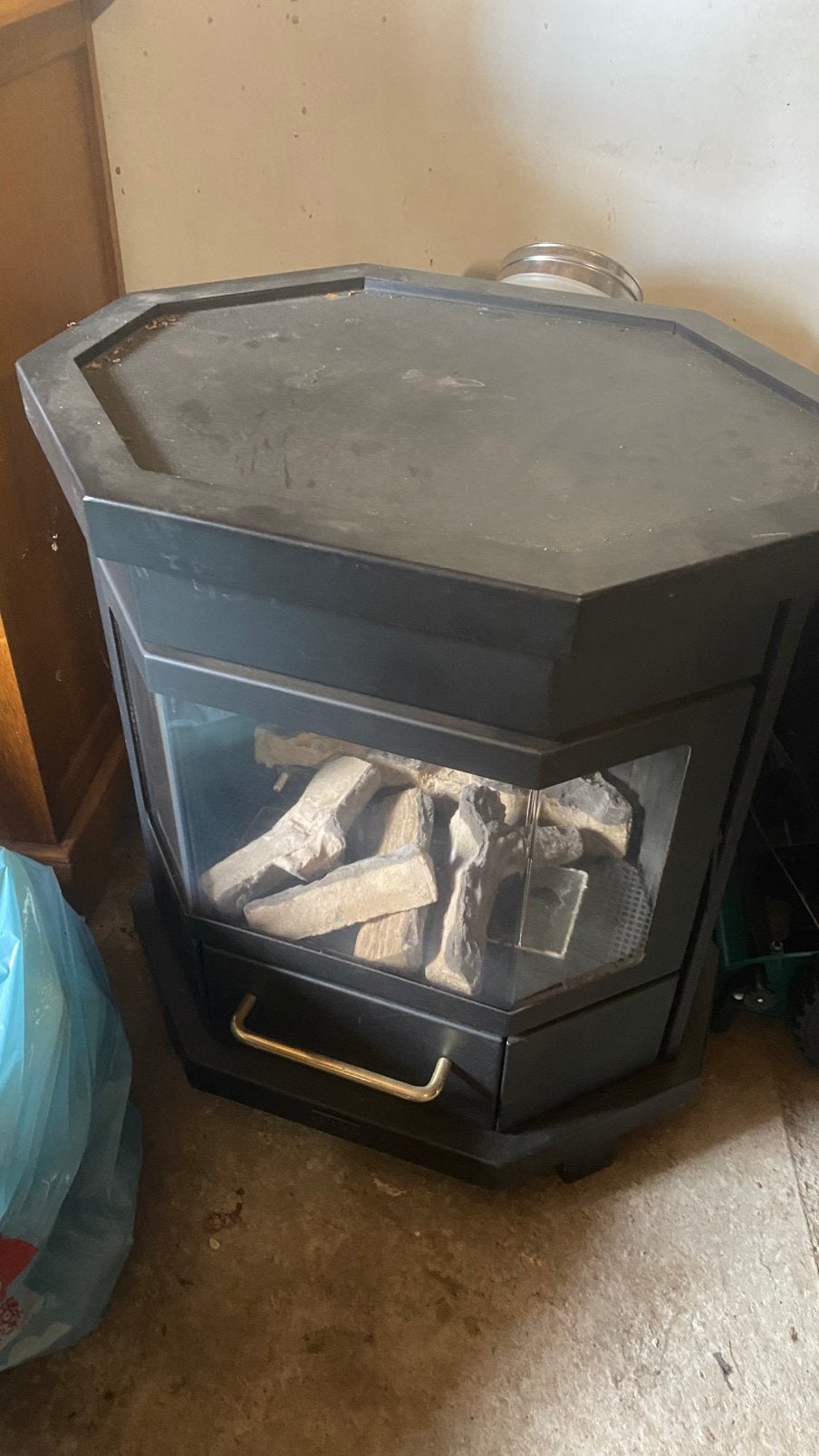 Gaskachel met opzetstukken, Huis en Inrichting, Kachels, Ophalen, Zo goed als nieuw, Gas, Gaskachel