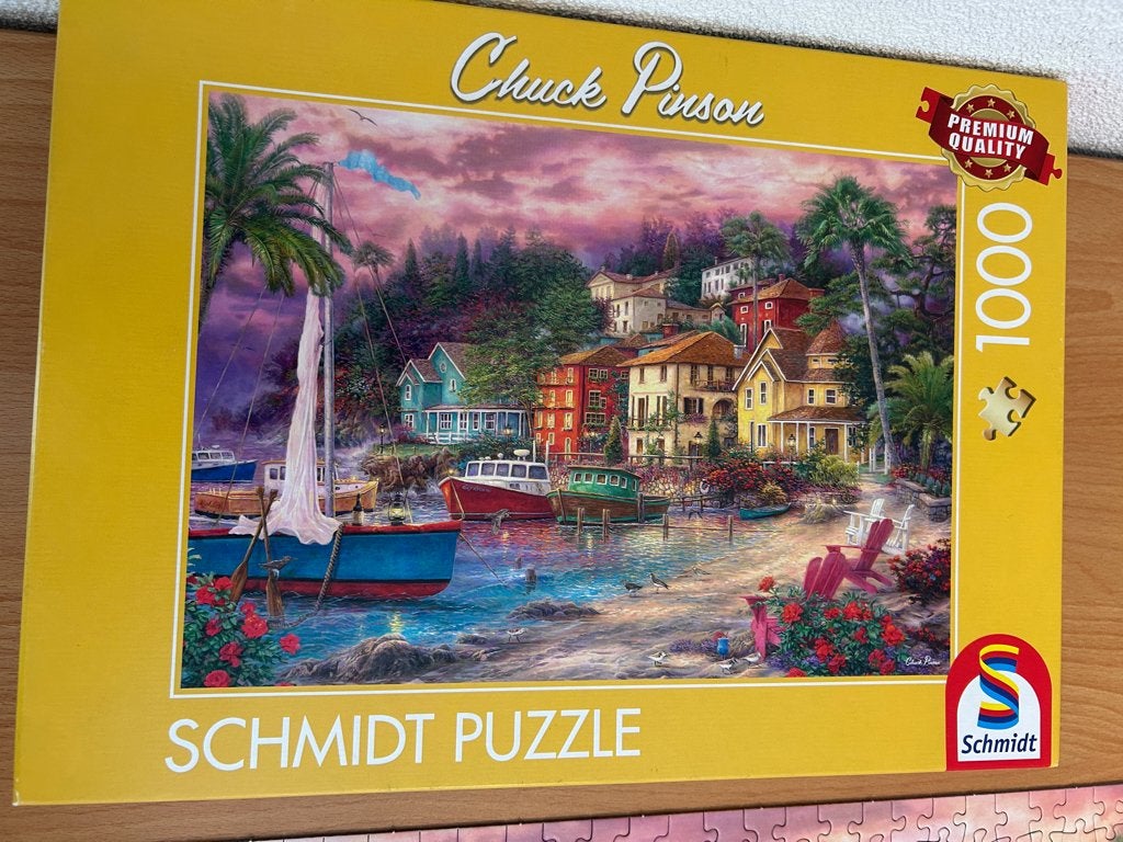 Puzzel van Schmidt "Chuck Pinson", Ophalen, 500 t/m 1500 stukjes, Gebruikt, Legpuzzel