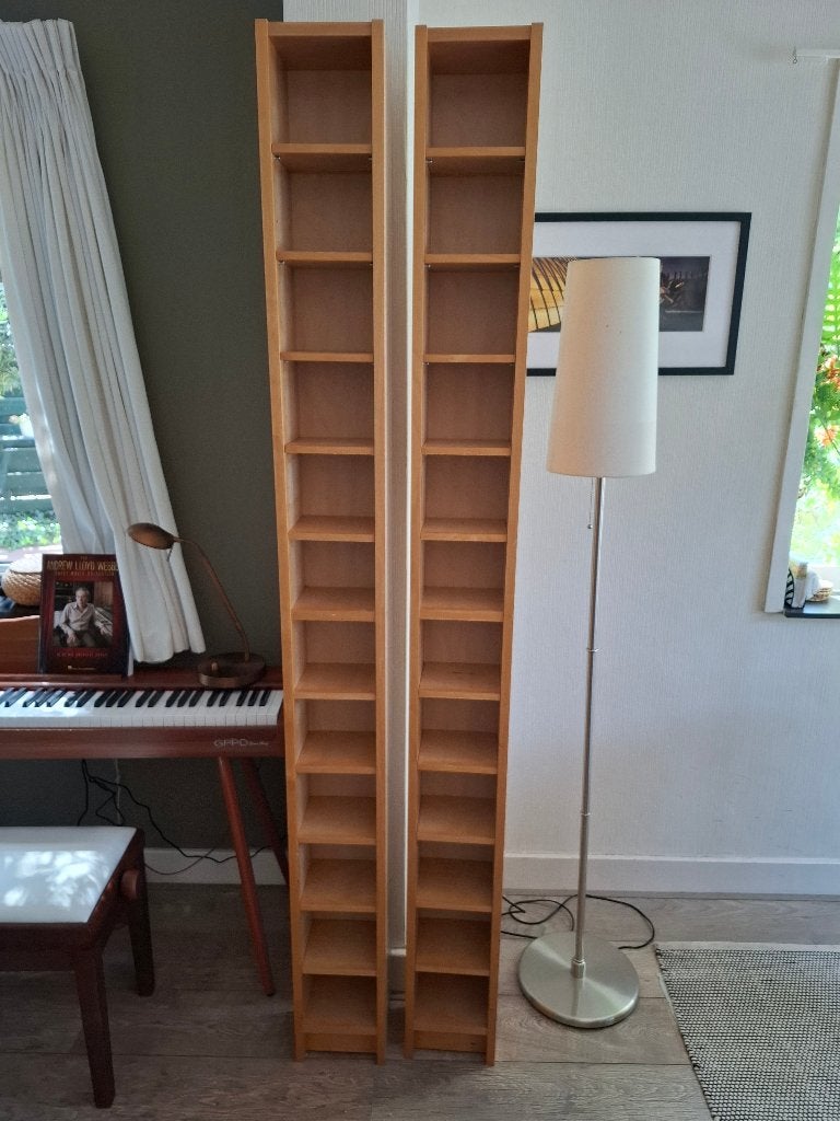 2 Billy cd kasten Ikea, Huis en Inrichting, Ophalen, Met plank(en), Minder dan 50 cm, Gebruikt