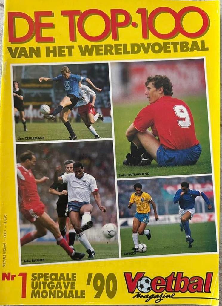 Voetbal Magazine WK 1990 nr 1 Speciale uitgave De Top 100, Boeken, Ophalen of Verzenden, Gelezen, Sport en Vrije tijd