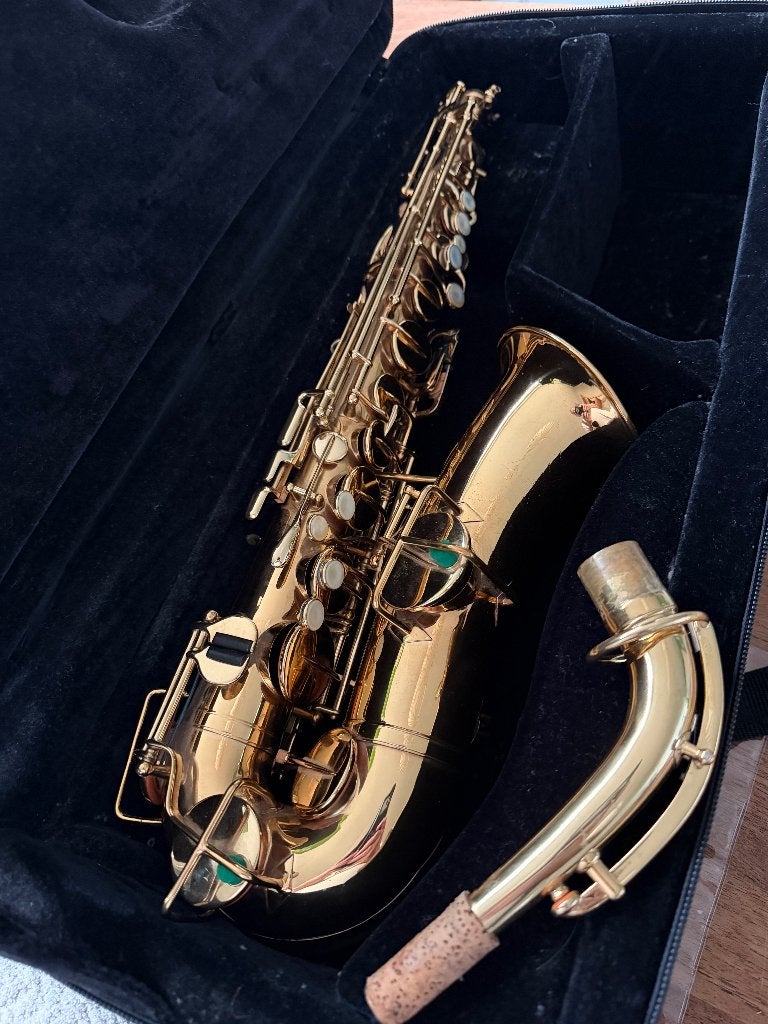 Buescher True Tone Alt 1925, Ophalen of Verzenden, Gebruikt, Alt, Met koffer