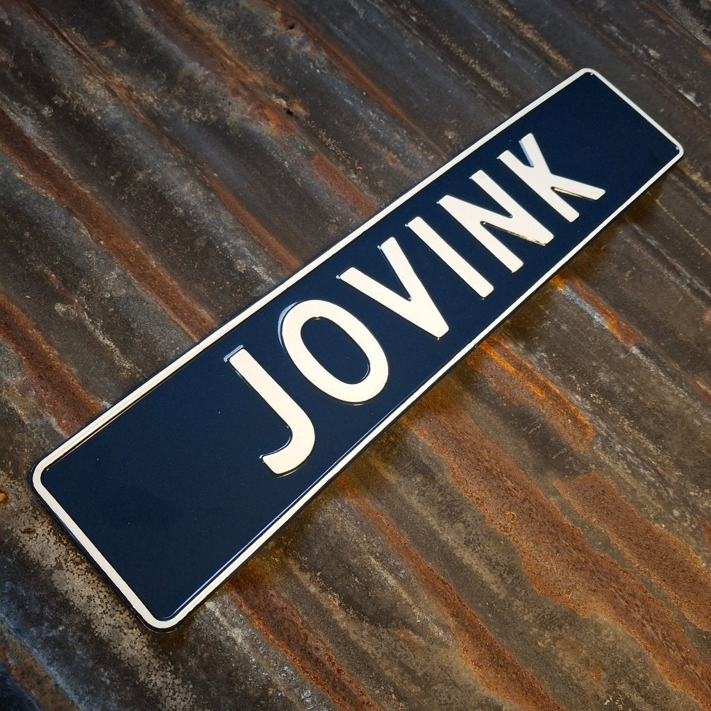 Jovink - Metalen nummerplaat, Nieuw, Ophalen of Verzenden