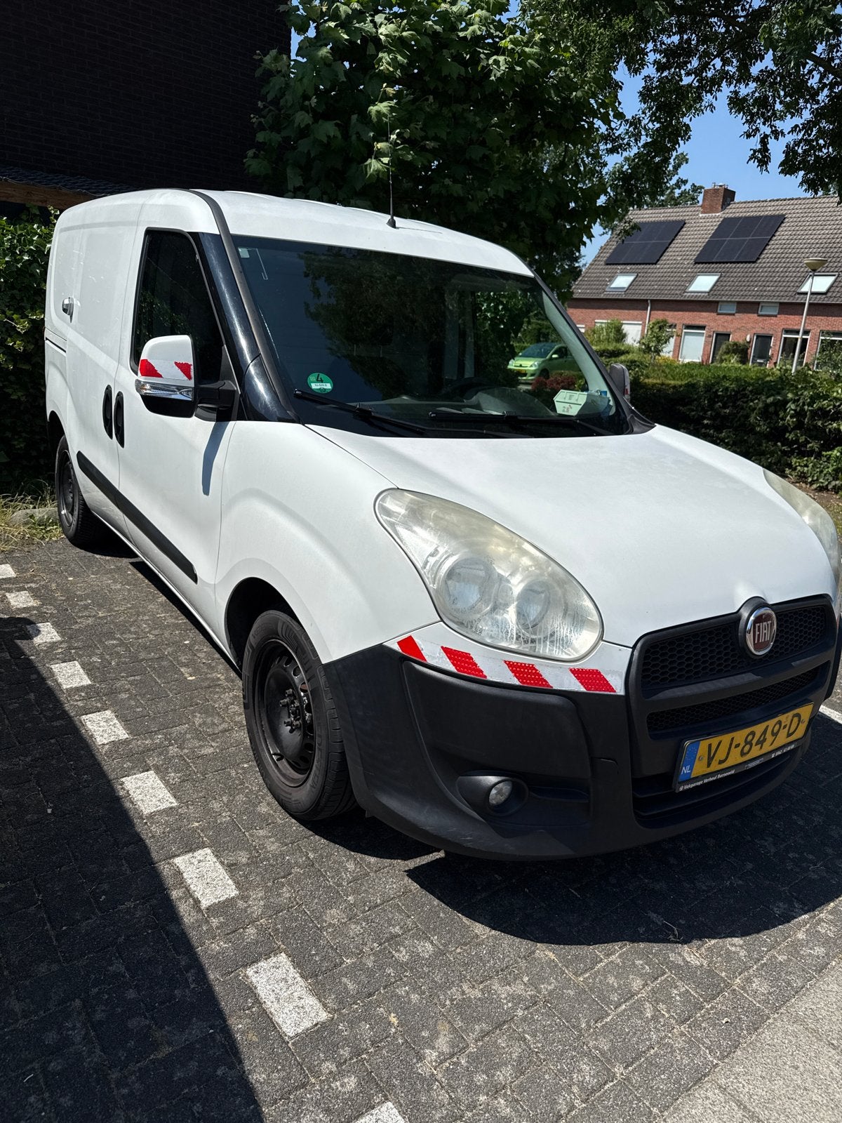 Fiat Doblo C 1.2 2014, Auto's, Voorwielaandrijving, Stof, 4 cilinders, Wit