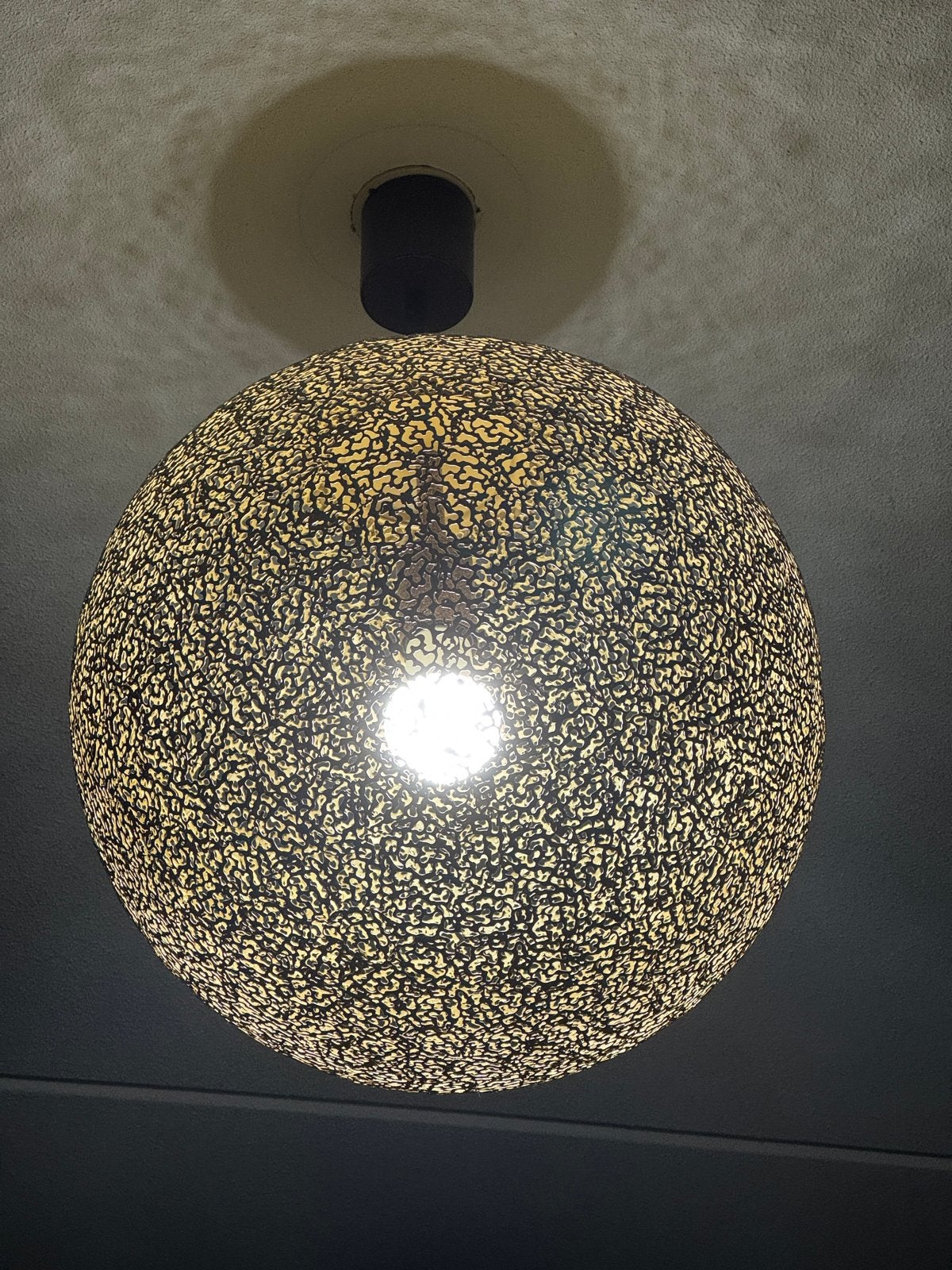 Hanglamp en schemerlampje, brons/goudkleurig, als nieuw, Ophalen of Verzenden, Zo goed als nieuw, Metaal