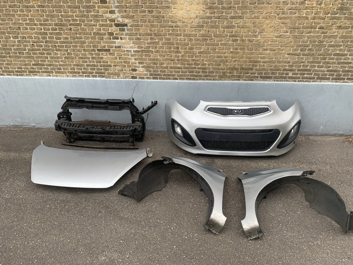 plaatwerk kia picanto 2011 tot 2017 grijs, -, Voor, -, Ophalen of Verzenden