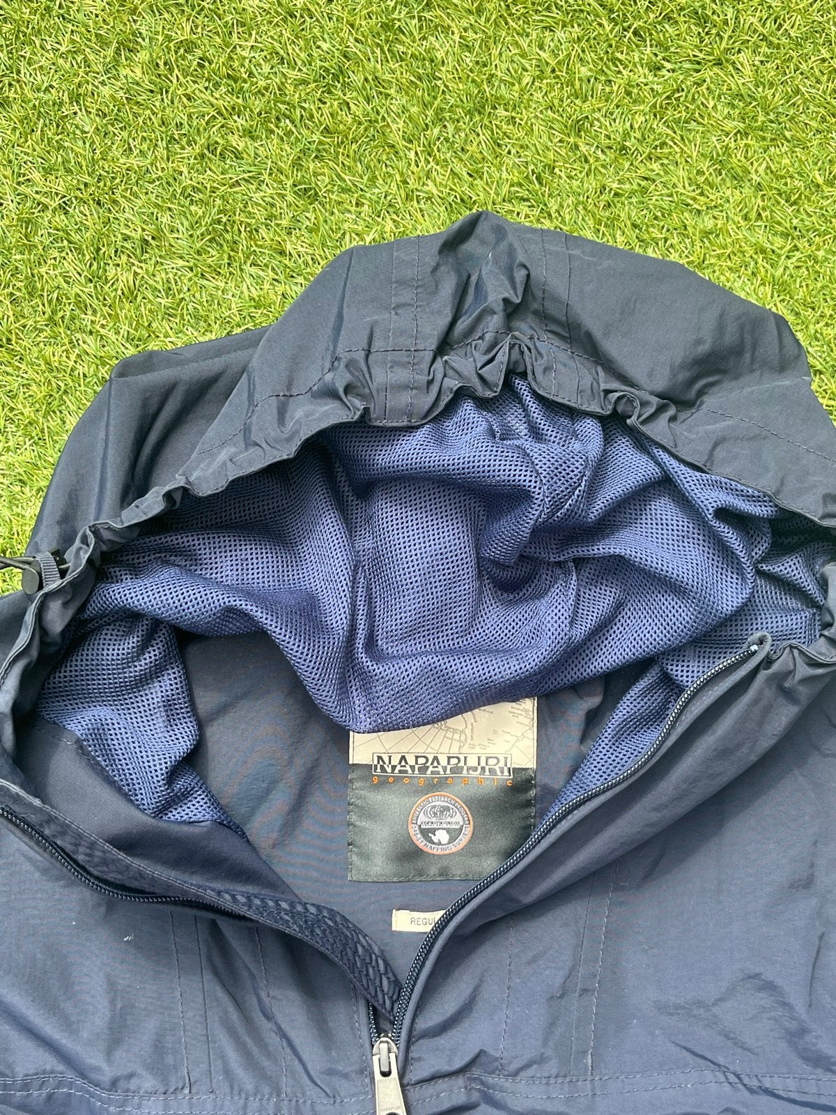 Napapijri zomerjas maat S/M, Ophalen of Verzenden, Zo goed als nieuw, Maat 48/50 (M), Blauw
