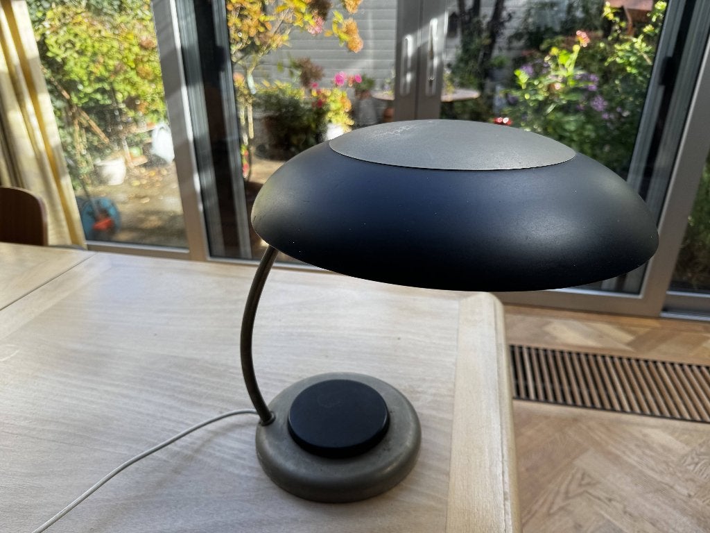 vintage bureaulamp, Huis en Inrichting, Ophalen, Bureaulamp, Gebruikt, Zwart