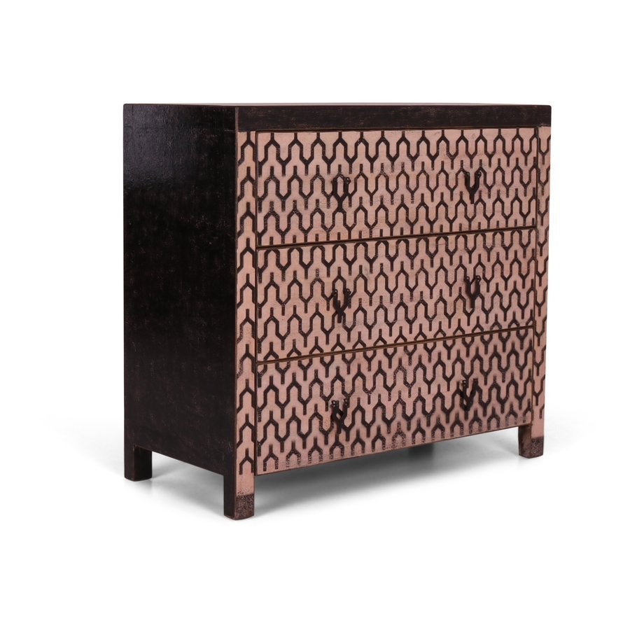 Commode Zaza 110x50x100 zwart met 3 lades, Kinderen en Baby's, 50 tot 70 cm, Nieuw, 105 cm of meer, Ophalen of Verzenden
