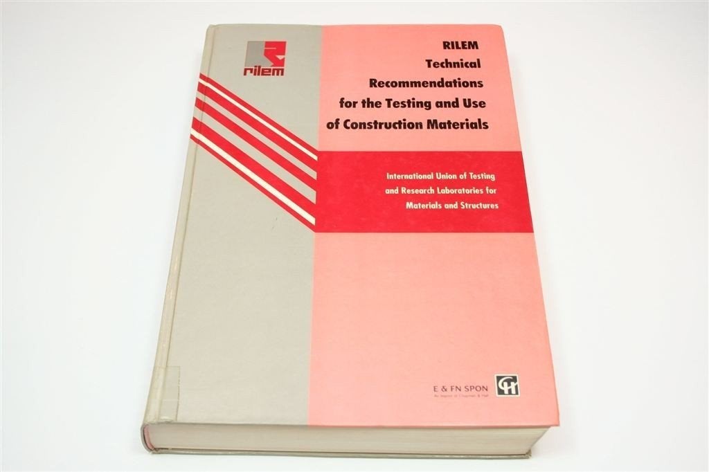 RILEM Technical Recommendations — Bouwmaterialen Testen 1994, Ophalen of Verzenden, Gelezen
