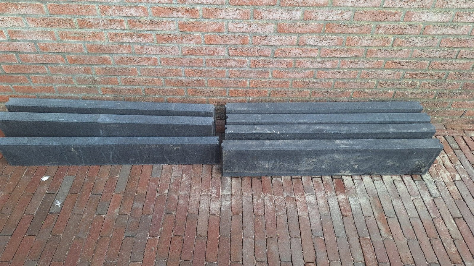 7x NIEUWE zwarte betonnen opsluitbanden, Ophalen, Nieuw, Beton, Overige typen