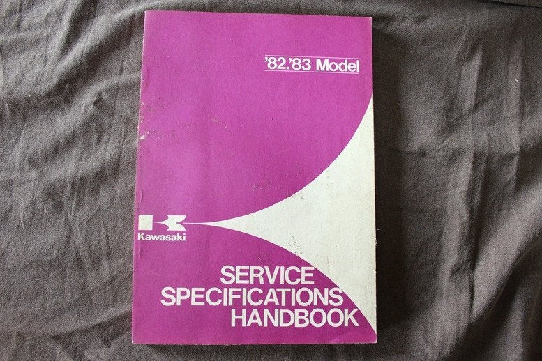 Kawasaki 1982 1983 motorcycle service specifications book, Ophalen of Verzenden, Kawasaki