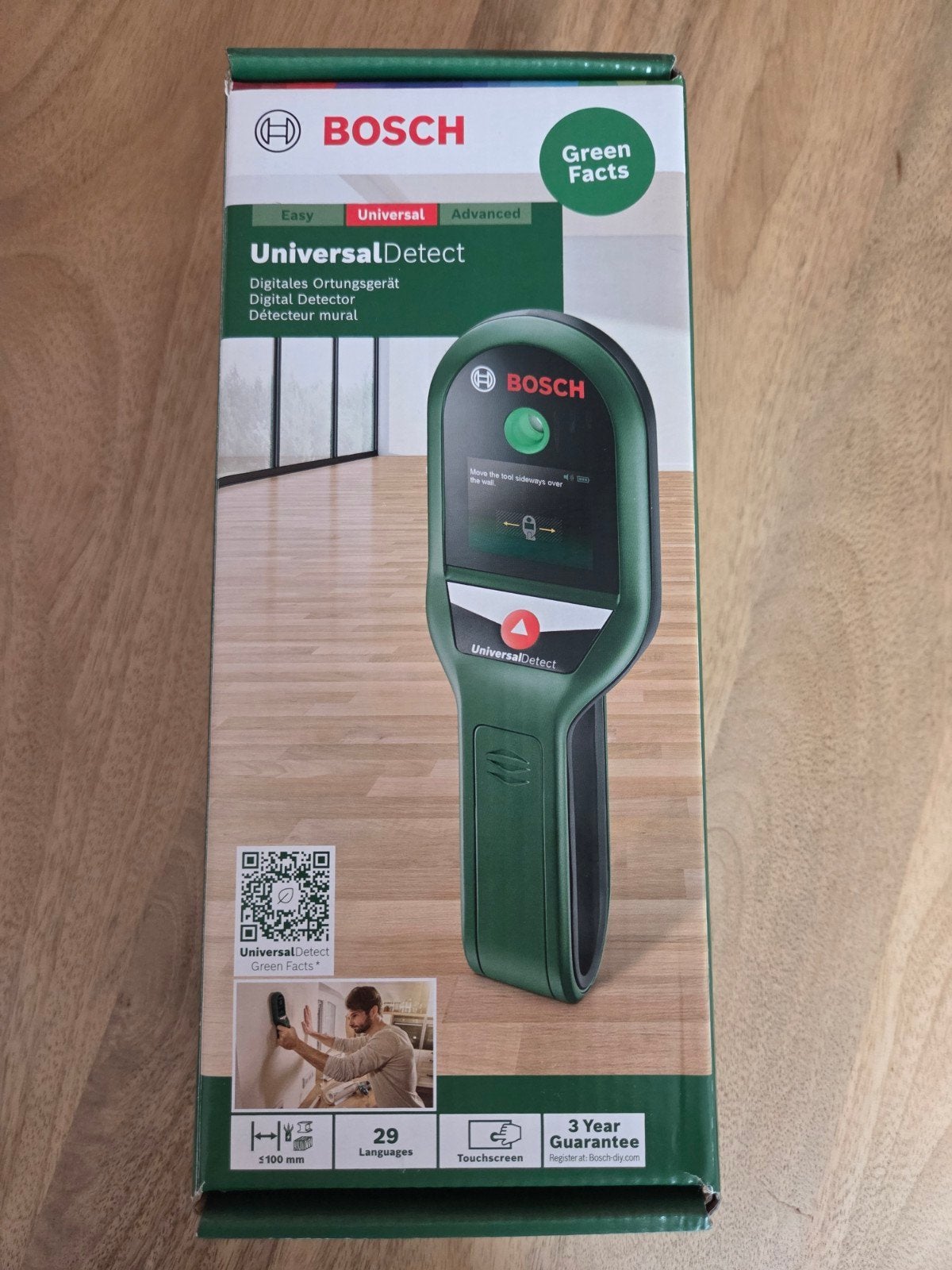Bosch UniversalDetect Digitale Detector - Nieuw in doos, Doe-het-zelf en Verbouw, Ophalen of Verzenden, Zo goed als nieuw, Overige meters