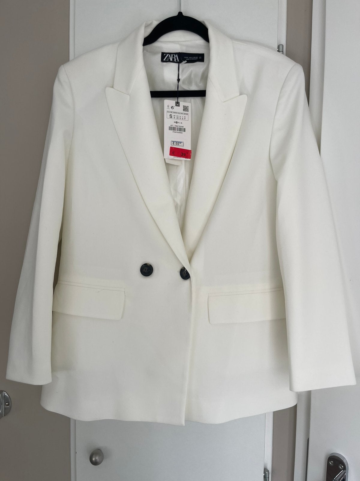 Zara blazer / colbert maat S nieuw, Kleding | Dames, Wit, Ophalen of Verzenden, Zo goed als nieuw, Jasje