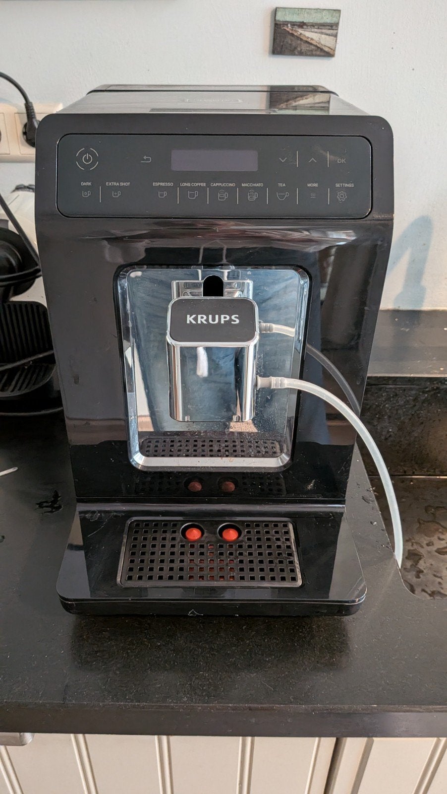 krups evidence EA890810 volautomatisch koffiemachine, Afneembaar waterreservoir, Espresso apparaat, Zo goed als nieuw, 4 tot 10 kopjes