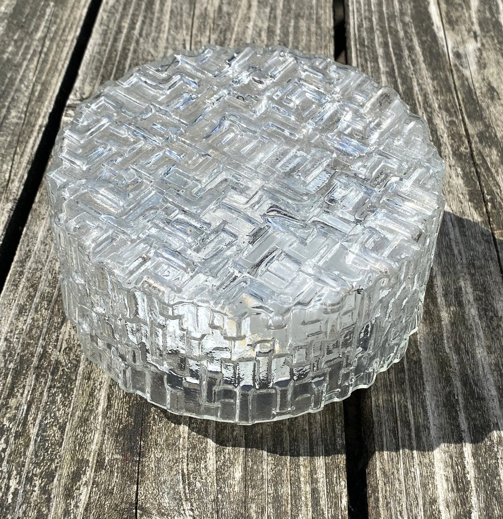 Leuke Sixties Lamp - vintage retro mid century design, 18 cm, Vintage, Zo goed als nieuw, Plafondlamp