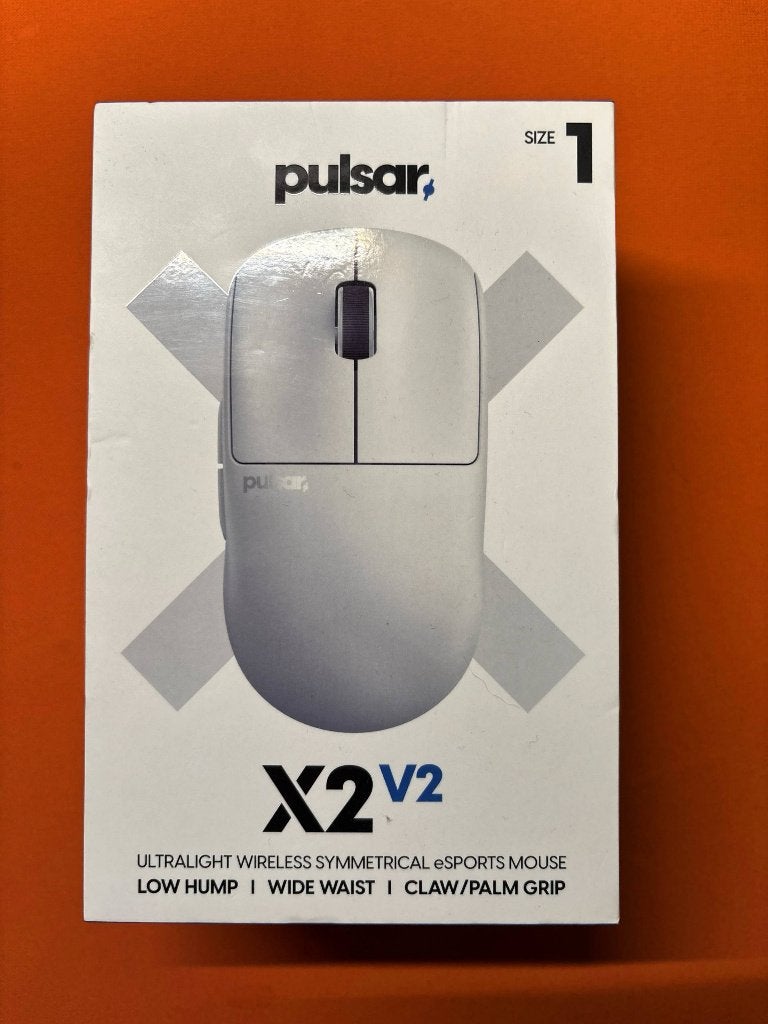 Pulsar X2 V2 (Size 1) Wireless Gaming Muis (Wit)- Nieuwstaat, Muis, Verzenden, Gaming muis, Nieuw