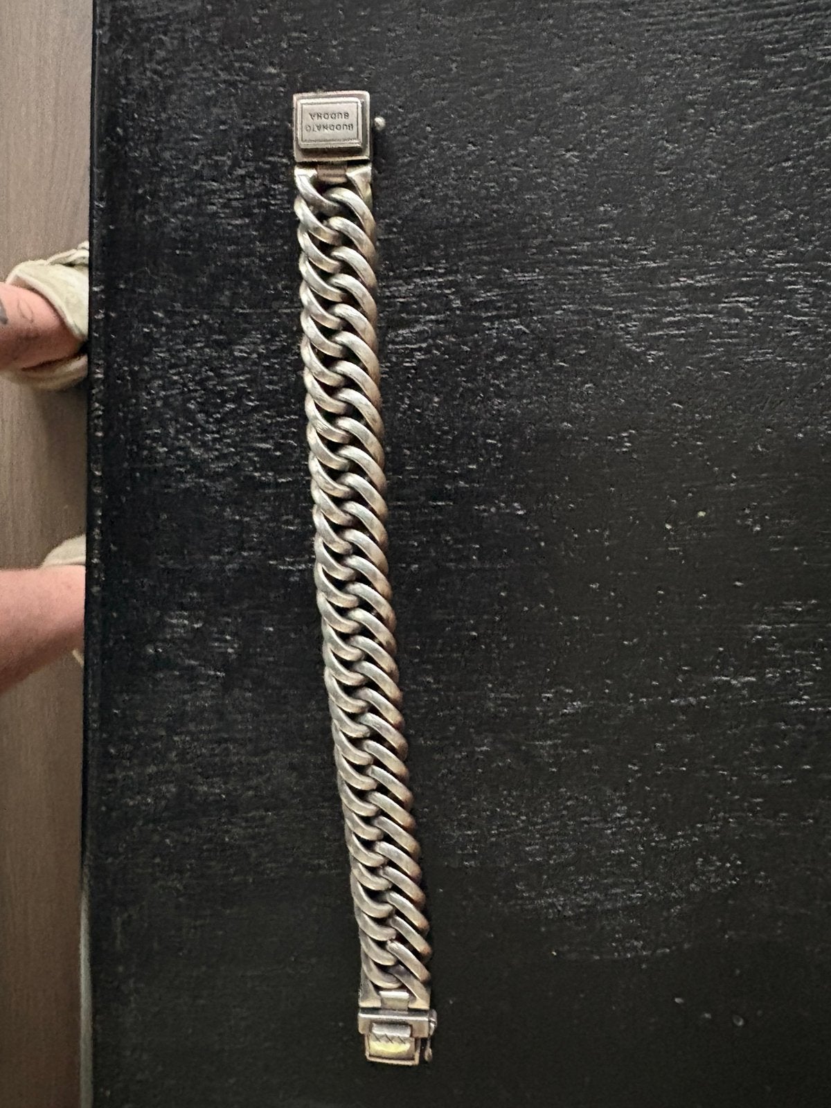 Buddha to buddha armband, Sieraden, Tassen en Uiterlijk, Armbanden, Ophalen, Zo goed als nieuw, Zilver