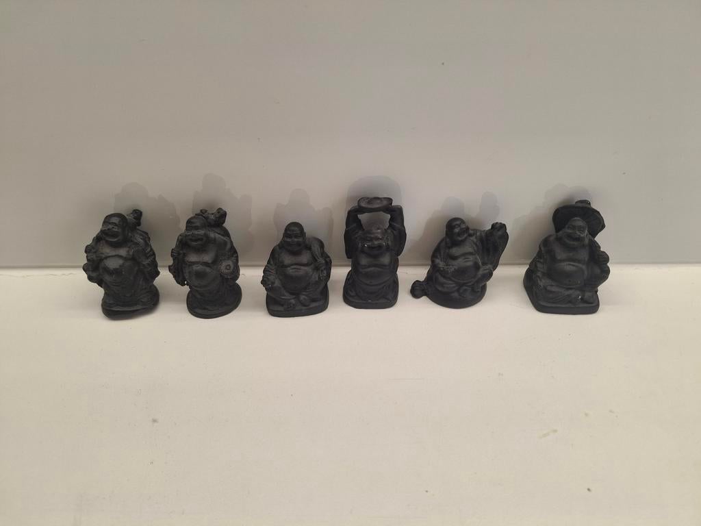 6 leuke Boedha beeldjes, Verzamelen, Ophalen of Verzenden, Gebruikt