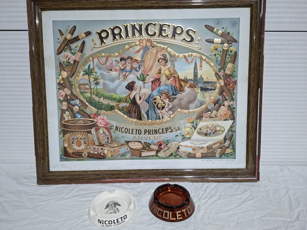 Nicoleto Princeps S.A. Anvers, Antwerpen, sigaren, +/- 1900, Ophalen of Verzenden, Gebruikt, Overige typen