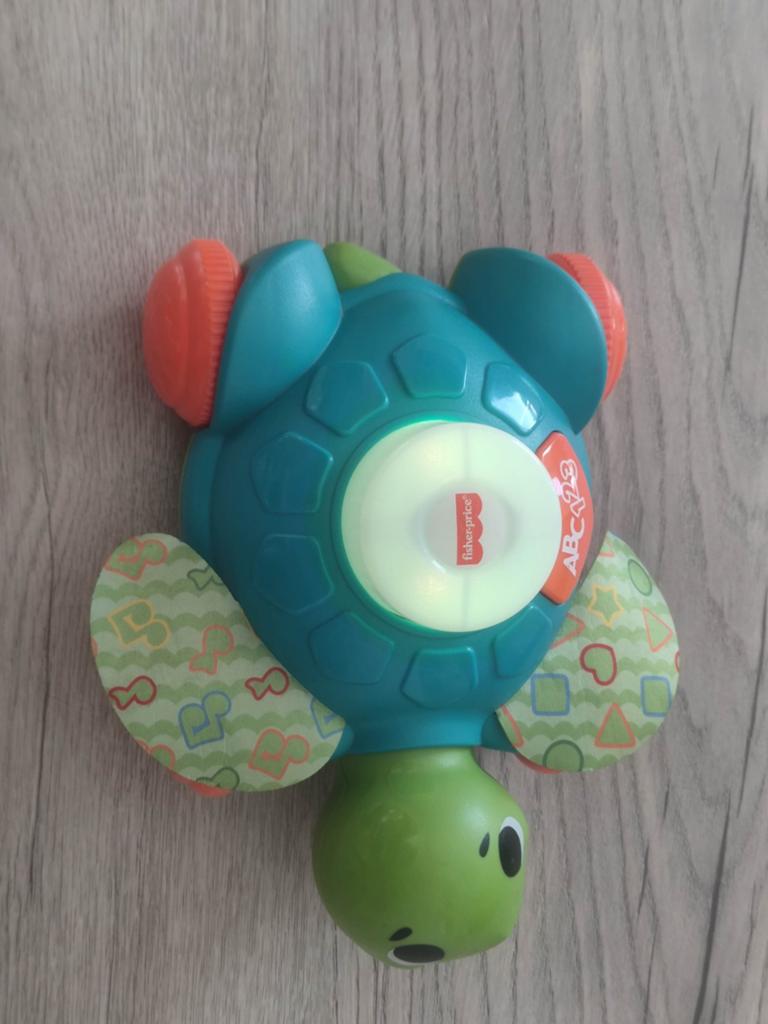 Fisher-Price Rijdende en Zingende Schildpad met Licht, Ophalen of Verzenden, Gebruikt, Met licht