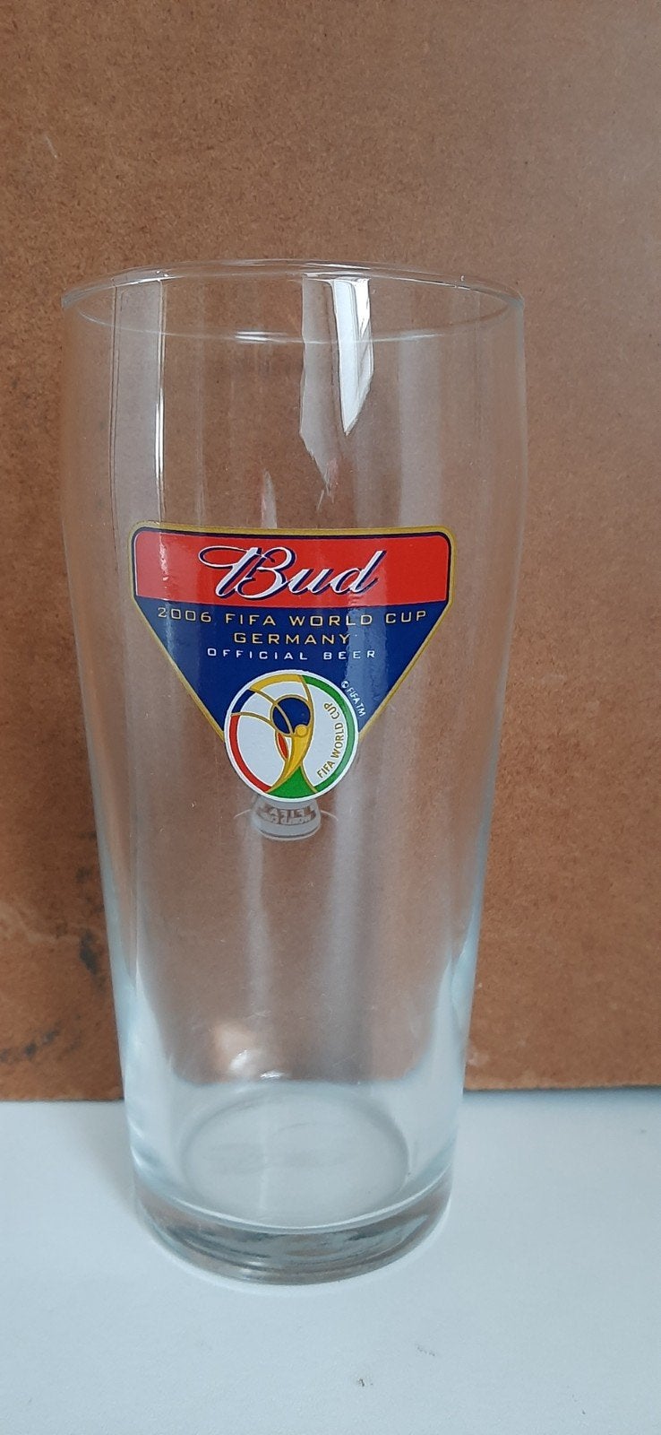 Bud bierglas WK, Ophalen of Verzenden, Zo goed als nieuw, Glas of Glazen, Overige merken