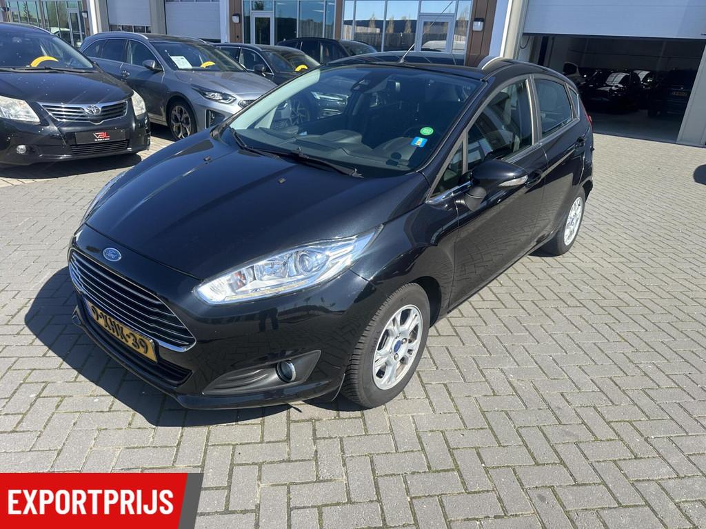 Ford Fiesta 1.6 TDCi Lease Titanium FULL OPTIONS EXPORTPRIJS, Auto's, Voorwielaandrijving, Euro 5, 96 €/maand, Zwart