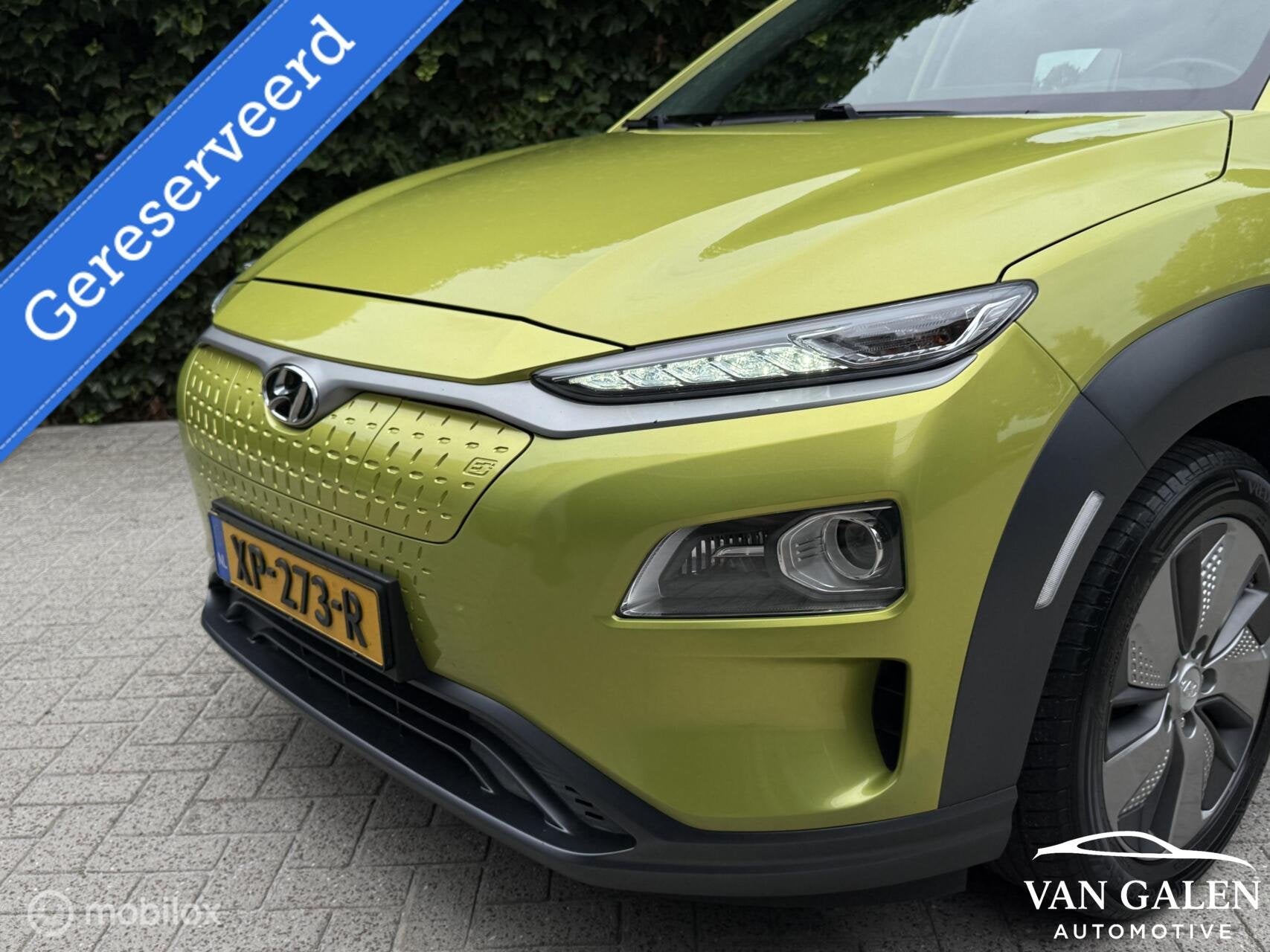 Hyundai Kona EV Fashion 64 kWh 1e Eig! VOL OPTIES|Batt 100%, 12 maanden, Gebruikt, Automatische klimaatregeling, Geel