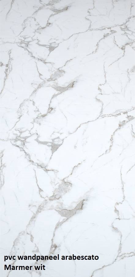 Pvc wand panelen Grey stone 280cm X 122cm €39,95p/st., Ophalen, Nieuw, Overige materialen, Minder dan 20 mm