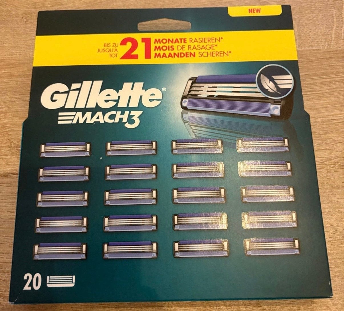 Gillette Mach3 Scheermesjes - 20 stuks, Ophalen of Verzenden, Nieuw, Overige typen