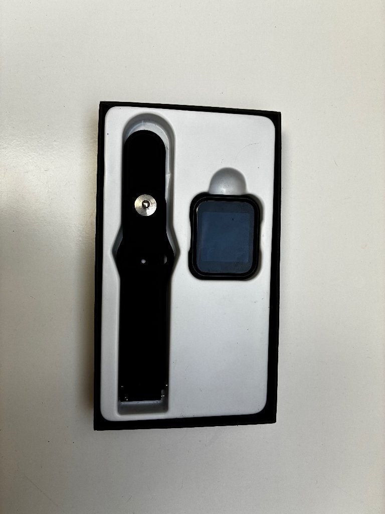 Smartwatch met hartslagmeter en stappenteller, Ophalen, Waterdicht, Zwart, Android