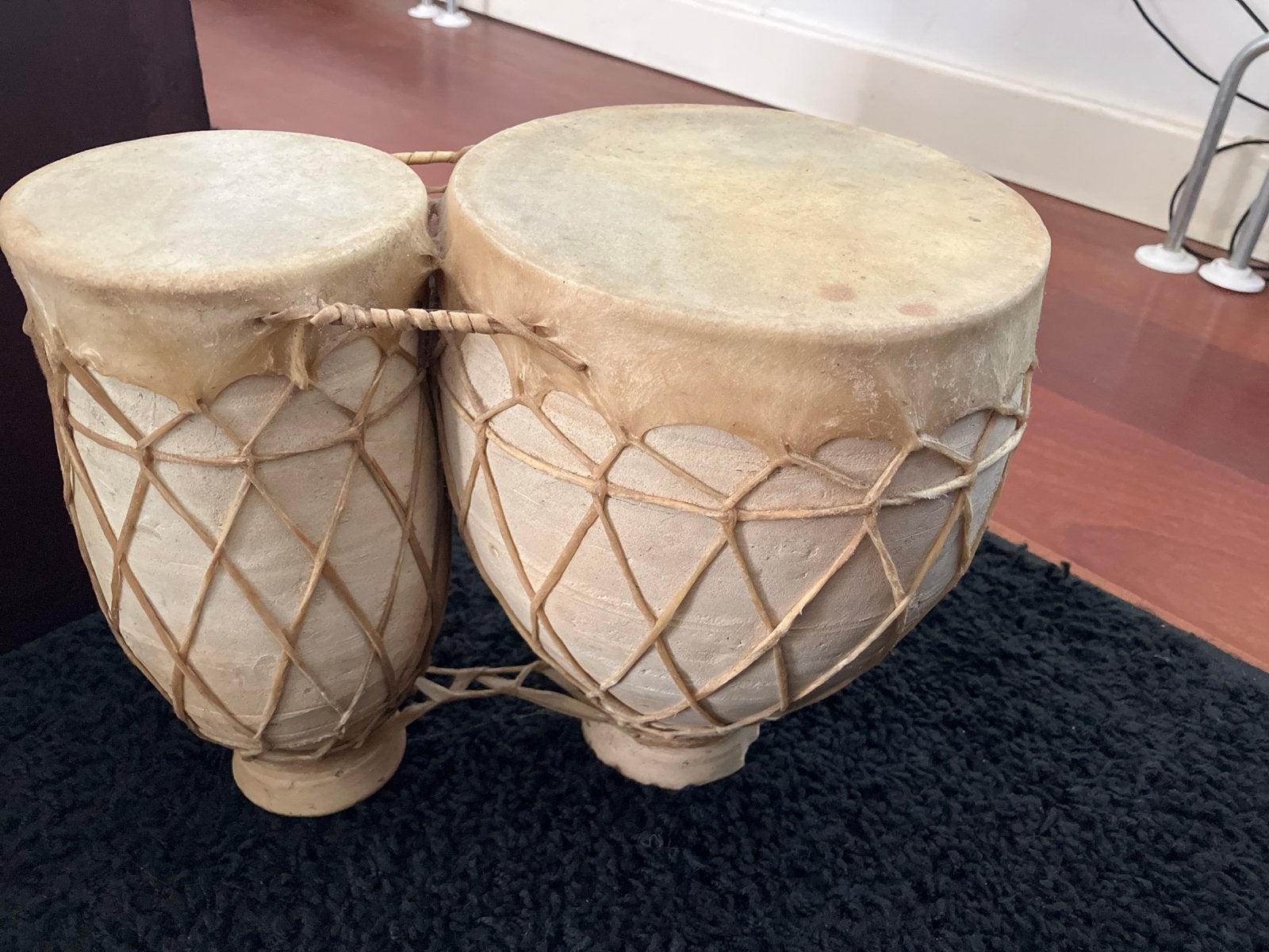 Vintage Bongo Drums - Handgemaakt Percussie Instrument, Muziek en Instrumenten, Ophalen of Verzenden, Gebruikt, Overige merken