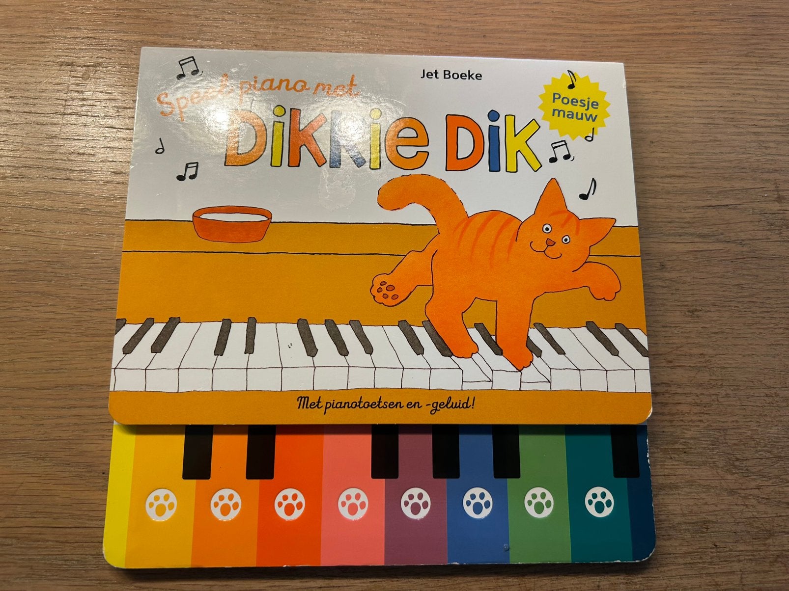 Dikkie Dik - Speel piano met Dikkie Dik (ZGAN) HC, Jet Boeke, Ophalen of Verzenden, Zo goed als nieuw, Sprookjes