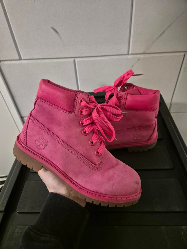 Roze Timberland laarzen - Maat 36, Lage of Enkellaarzen, Ophalen of Verzenden, Timberland, Roze