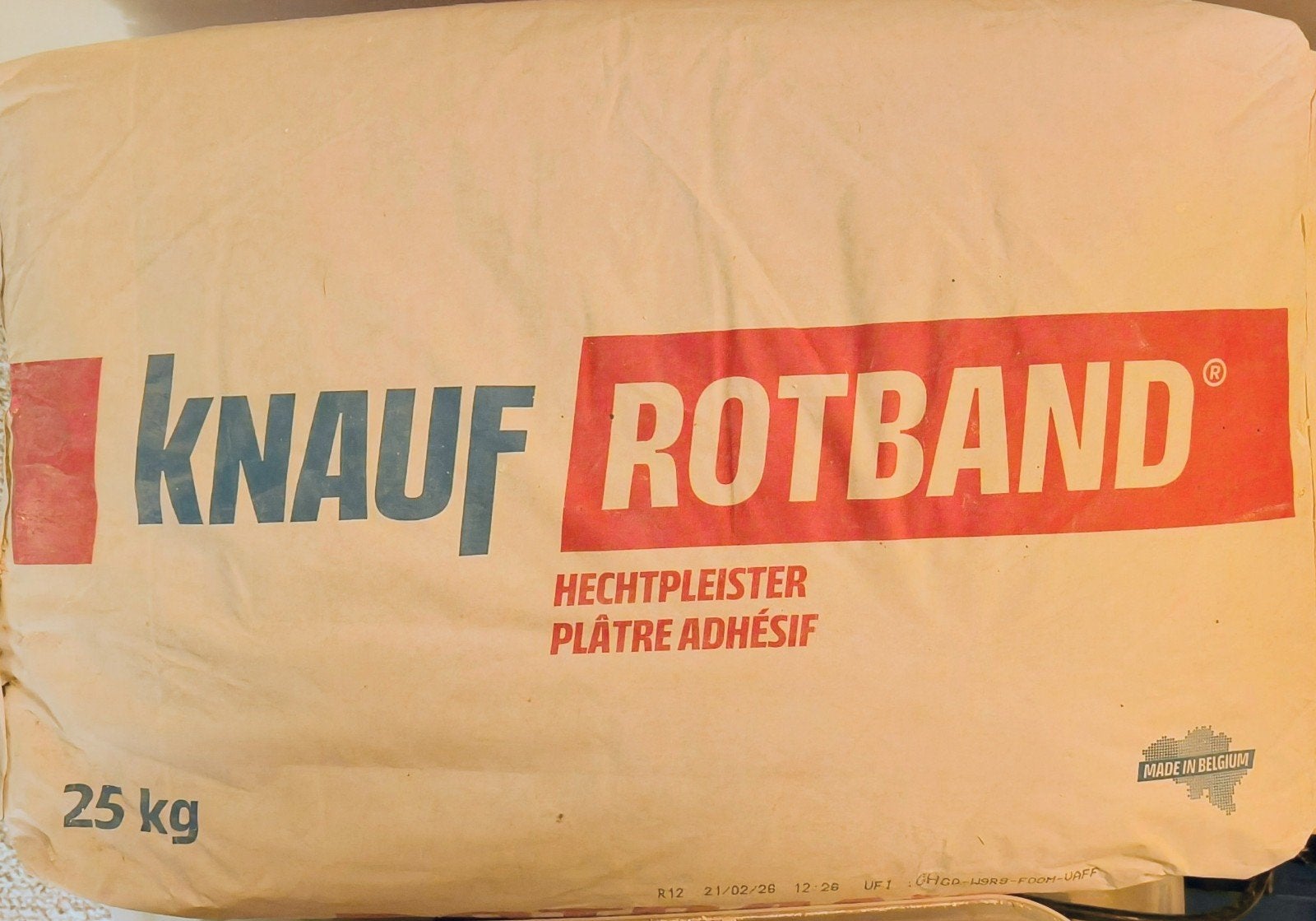 Gips/hechtpleister voor stucen 1 pak, Ophalen, Overige merken