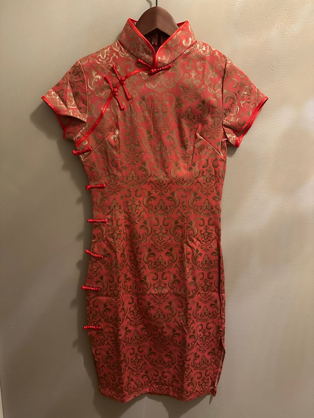 Qipao Jurk Zijde - Traditioneel Chinees Design, Nieuw, Ophalen of Verzenden, Maat 36 (S), Boven de knie