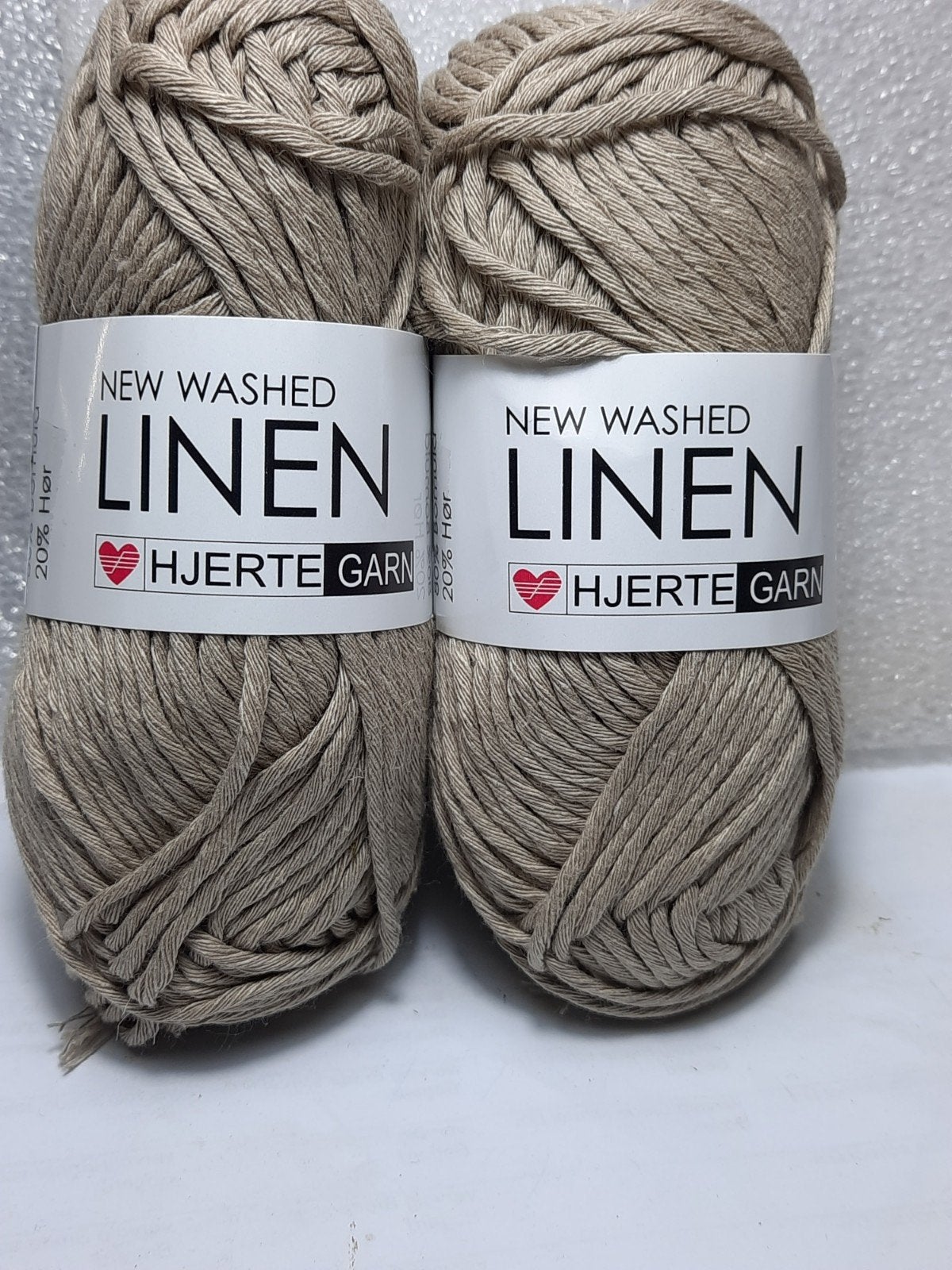 Hjerte Garn New Washed Linen - Katoen/Linnen garen, Ophalen of Verzenden, Nieuw, Breien of Haken, Wol of Garen