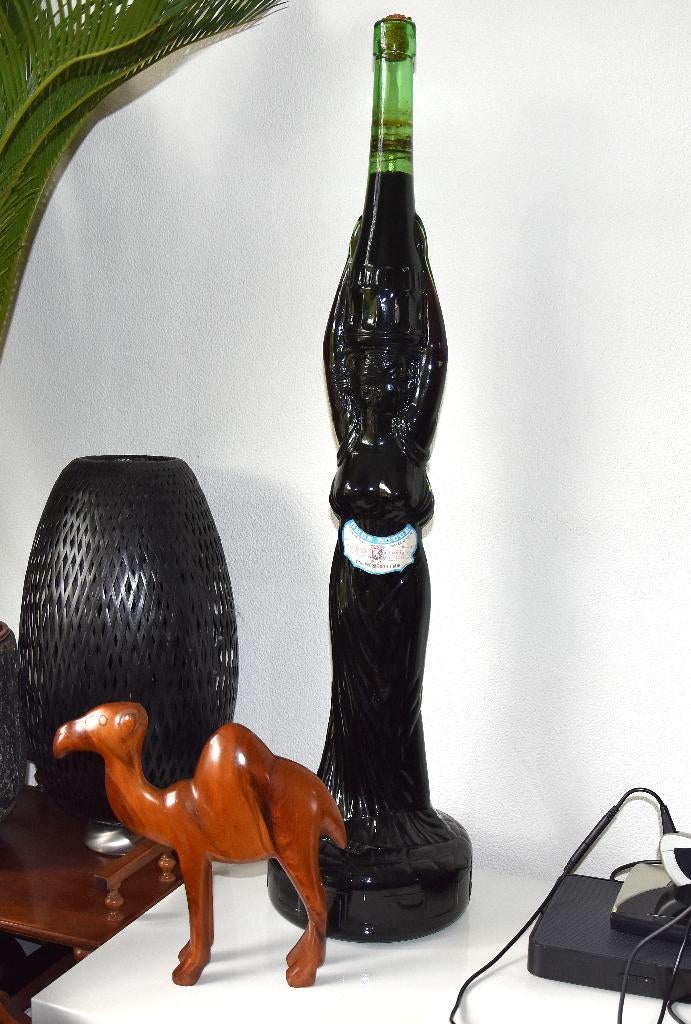 Vintage Groene Wijnfles Decoratie, Ophalen, Gebruikt