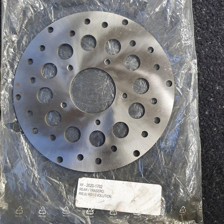 NIEUWE Remschijf achter 200mm Rieju RS1 Evolution 200x58x4,7, Ophalen of Verzenden, Nieuw, Overige typen, Rieju