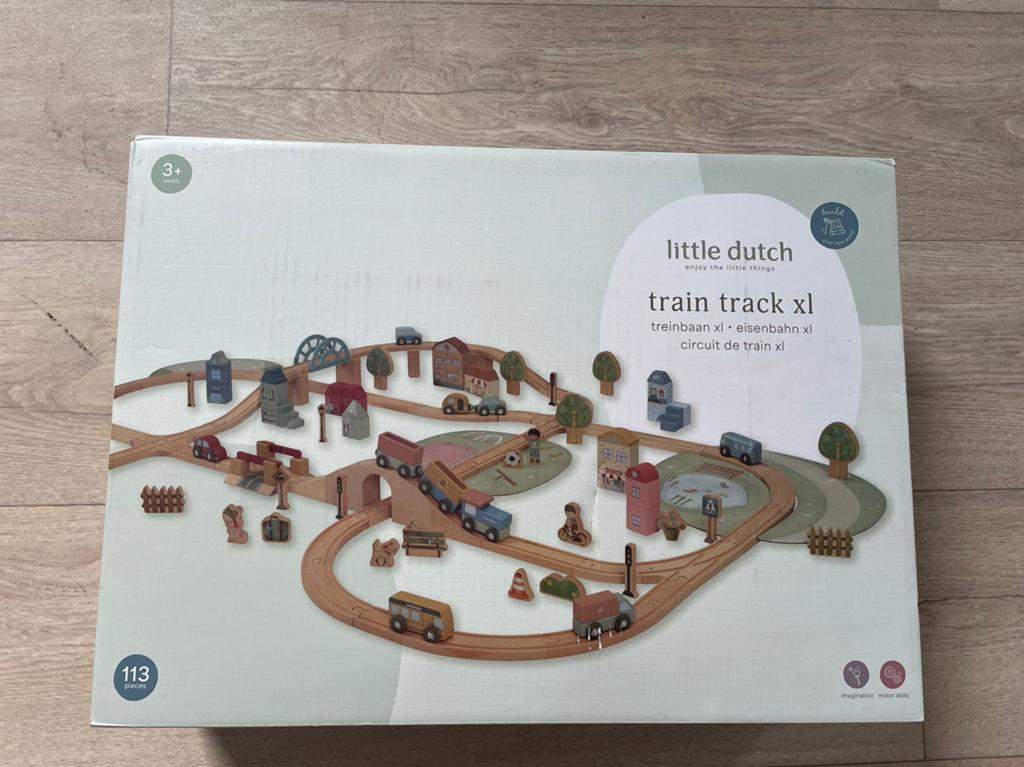 Little Dutch Treinbaan XL - Houten Speelgoed nieuw ongeopend, Kinderen en Baby's, Speelgoed | Houten speelgoed, Ophalen of Verzenden