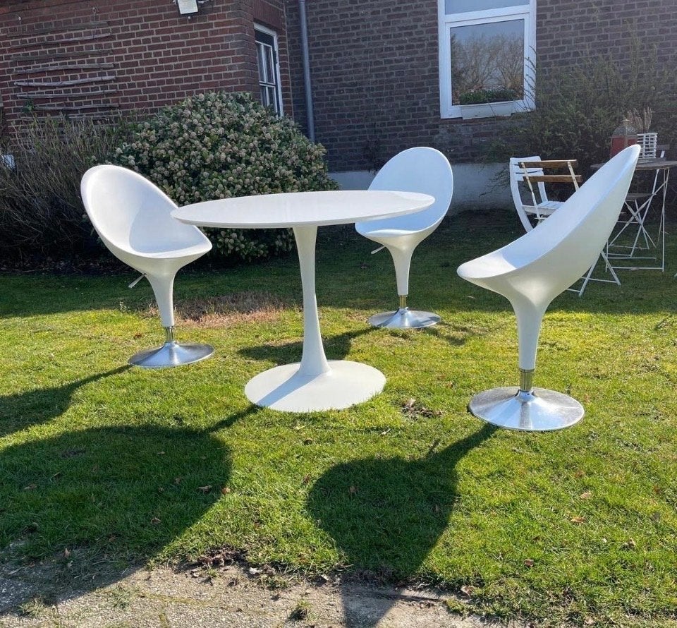 Bombo Magis Design Set: Tafel met 3 Stoelen, Kunststof, Eettafel, 3 zitplaatsen, Ophalen of Verzenden