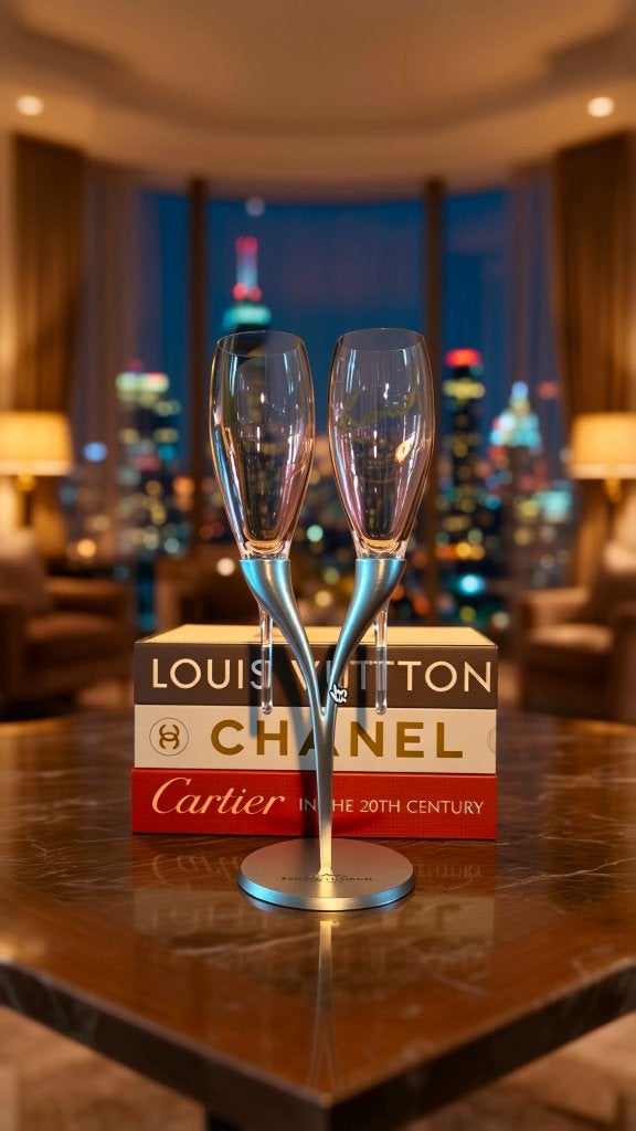 champagne glazen in doos, Ophalen of Verzenden, Zo goed als nieuw, Overige typen
