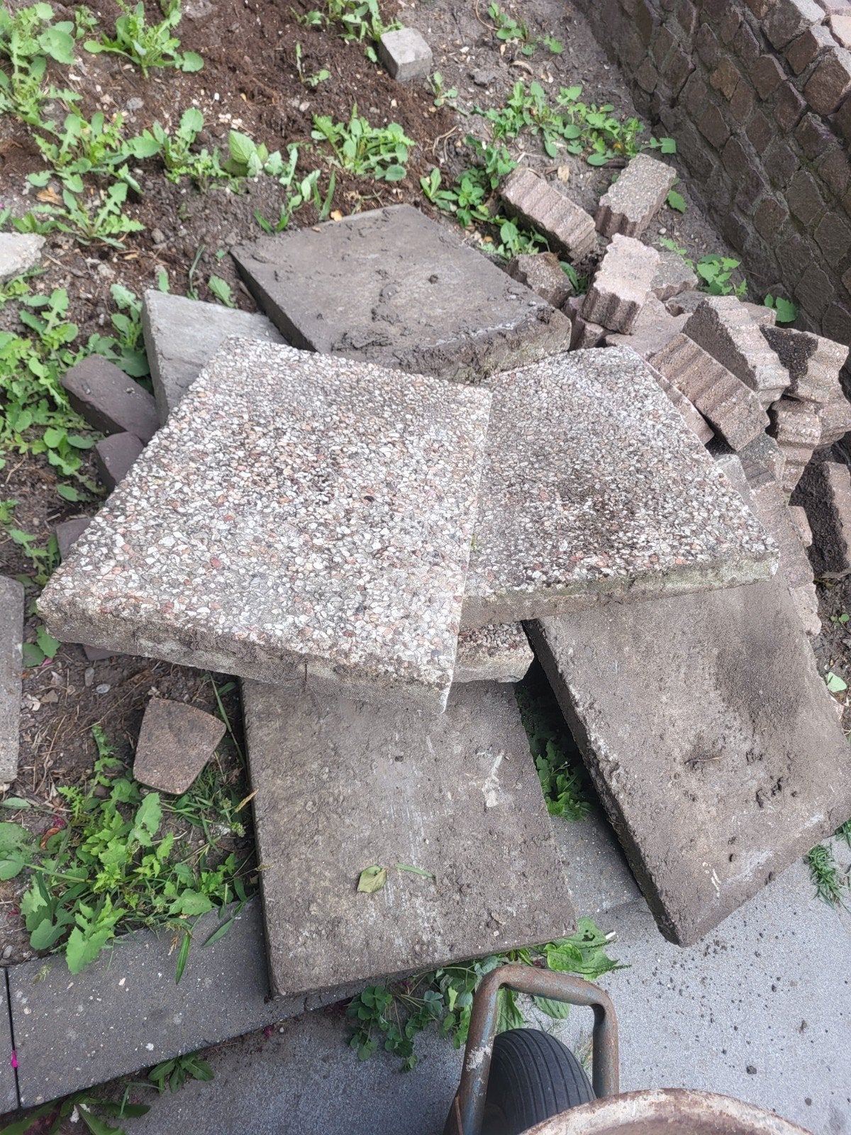 Tegels 40x60, Ophalen, Gebruikt, Minder dan 5 m², Beton