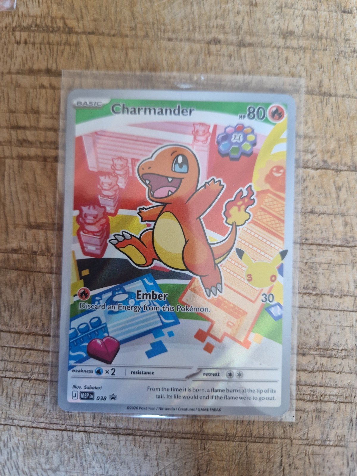 Charmander Pokemon Mega Evolution Promo, Ophalen of Verzenden, Nieuw, Losse kaart