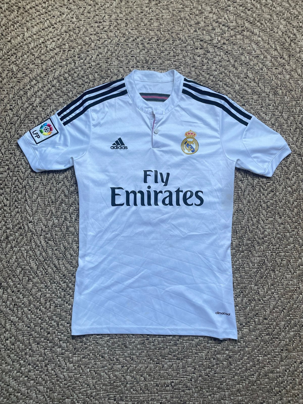 Real Madrid Benzema 9 shirt maat S - nummer losgelaten, Maat S, Ophalen of Verzenden, Gebruikt, Shirt